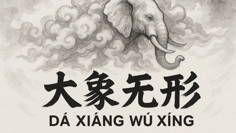 大象无形 漫画 —— 水墨留白与线条交织的东方视觉主画面
